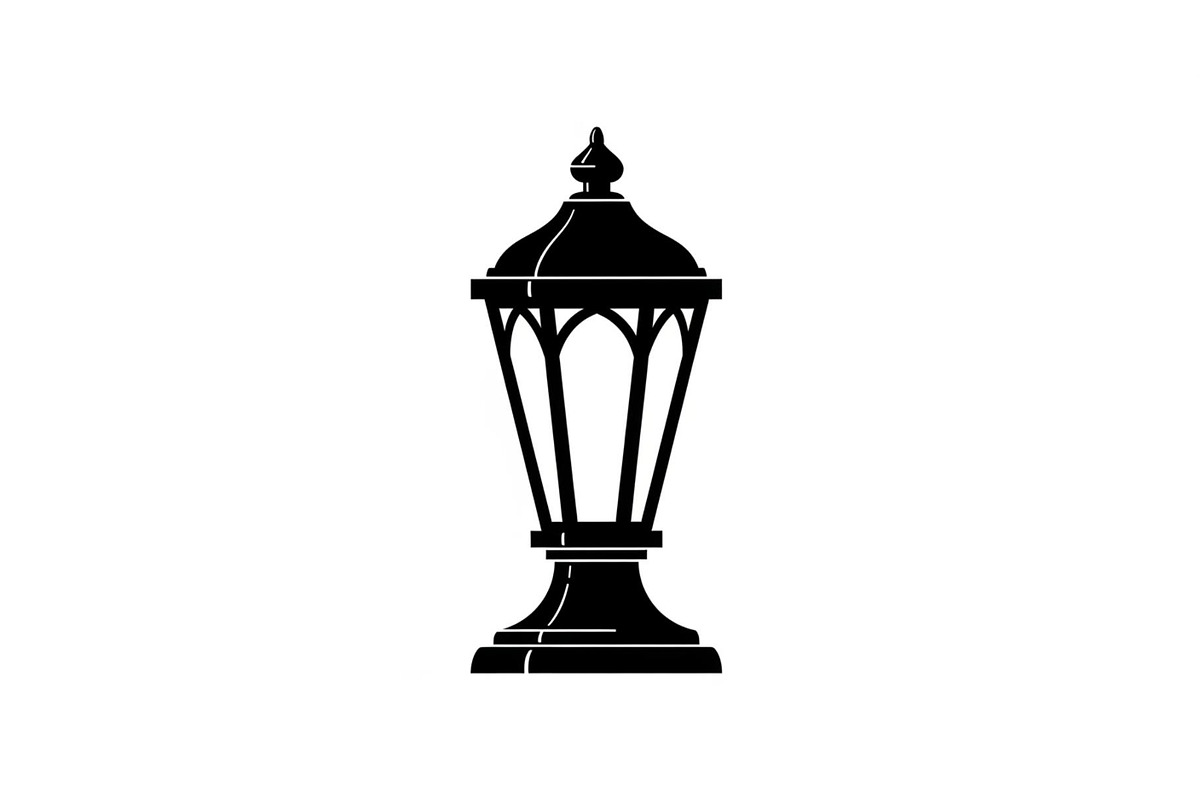 Vintage Street Lantern Silhouette Bu, an Illustration by hafijul (Photo 24 of 51)