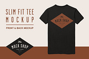 Slim Fit Tee Mockup, a Shirt Mockup by The Mock Shop (Thumbnail 2 of 2)