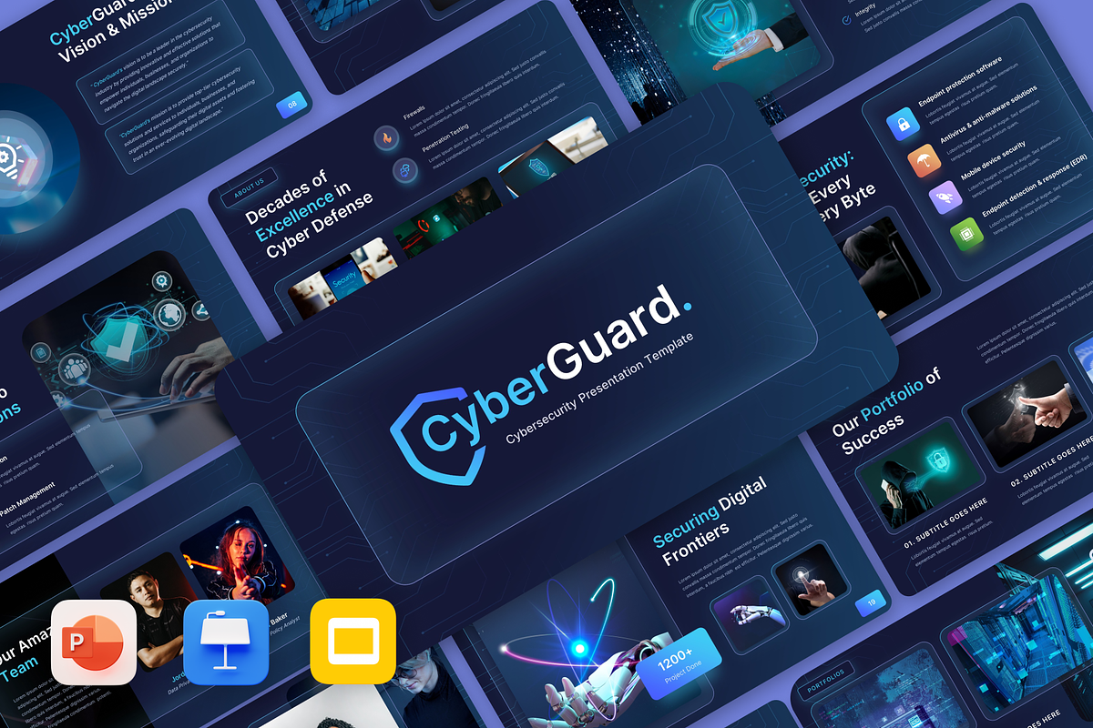 CyberGuard – Cybersecurity, a Presentation Template by Monsgraph Creative Studio (Photo 1 of 5)