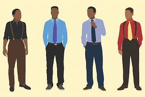 Black Teen Boys in Shirt & Tie