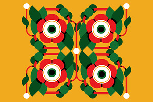 Flower Pattern Full Illustration, a Decorative Illustration by graphicook