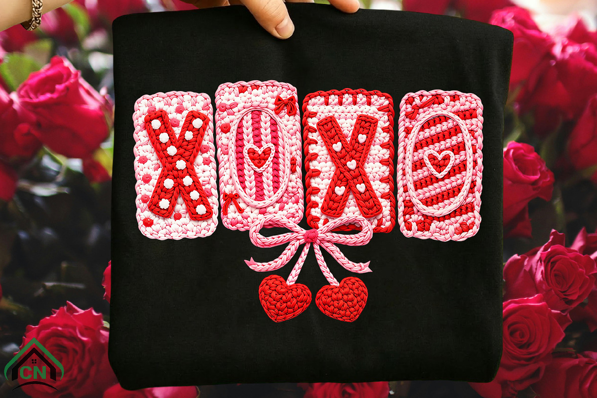 Faux Yarn XOXO Png, Valentine's Day, an Illustration by Craft Nest (Photo 8 of 8)
