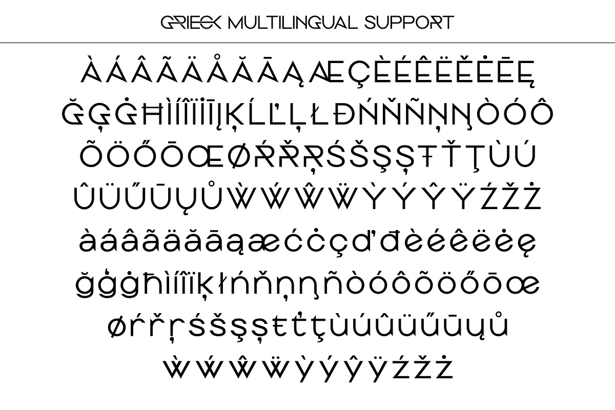 Grieck - Modern Ligature Sans Serif, a Sans Serif Font by Sealoung (Photo 9 of 9)
