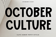 October Culture, a Script Font by InermediaSTUDIO (Thumbnail 1 of 7)