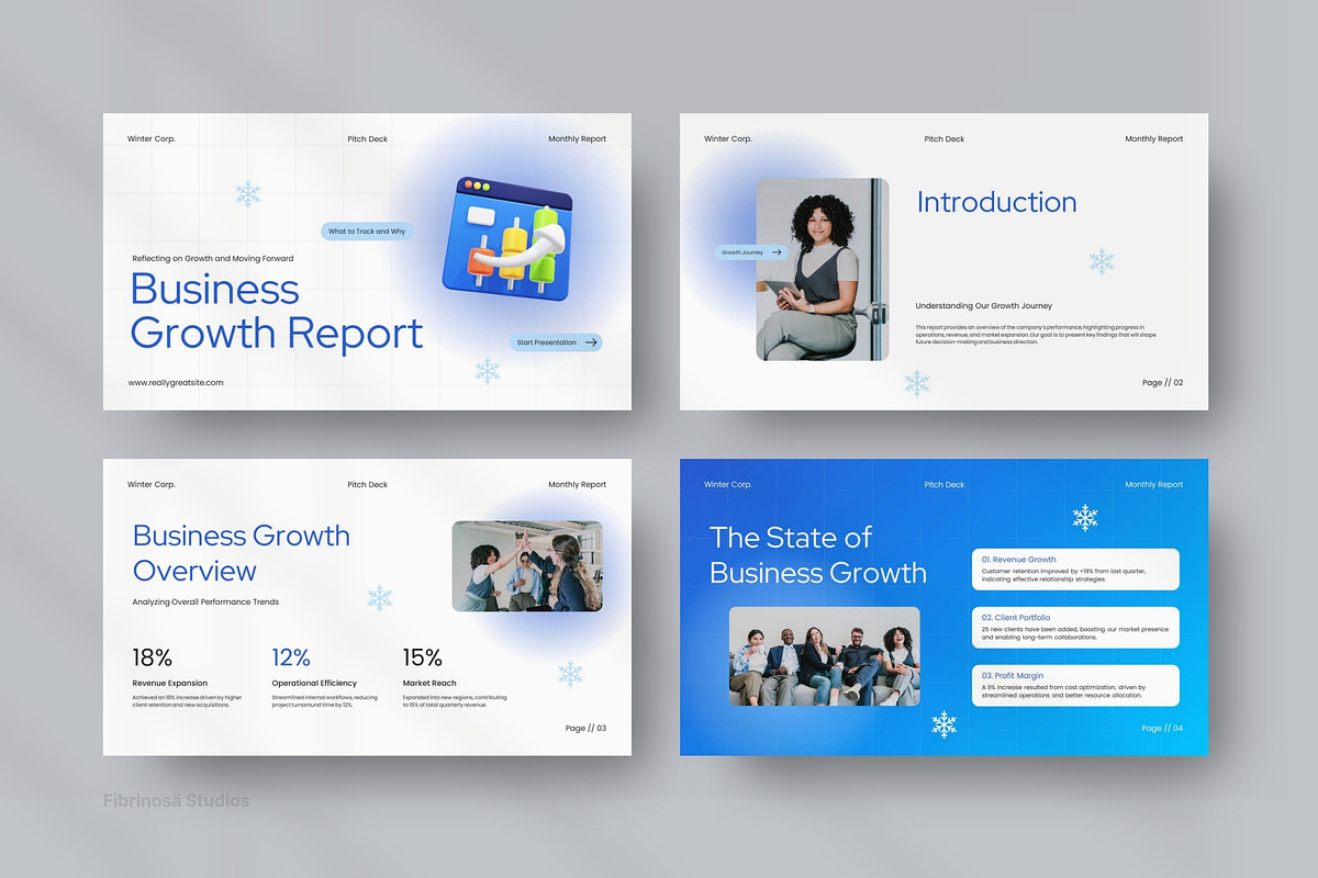 Business Growth Report Deck preview 2