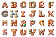 Christmas Gingerbread Alphabet PNG, an Illustration by SinaCreation (Thumbnail 2 of 7)