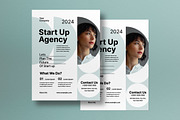 Minimalist Start Up Agency Flyer, a Resume Template by graphicook (Thumbnail 1 of 3)