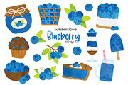 Blueberry Clip Art, an Illustration by SugarPickle Clip Art (Thumbnail 1 of 2)