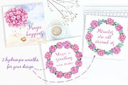 SALE! Watercolor Pink Hydrangea, an Illustration by Irina Diasli (Thumbnail 5 of 5)