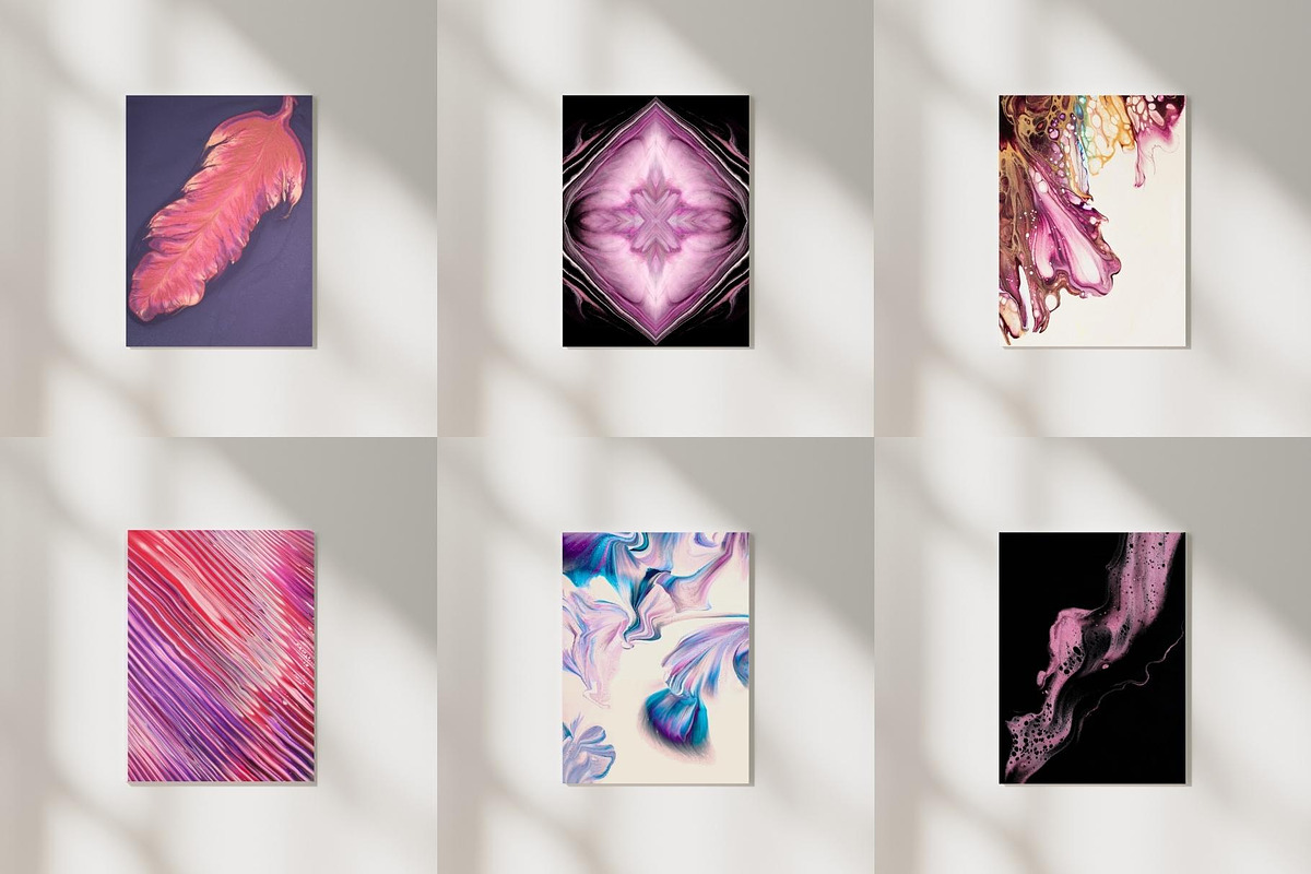 Photo Bundle of Abstract Paintings, a Wallpaper Photo by Susan Wilkinson (Photo 10 of 14)