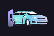 Electric cars, charging stations set, a Transportation Illustration by PaperTrident (Thumbnail 3 of 11)