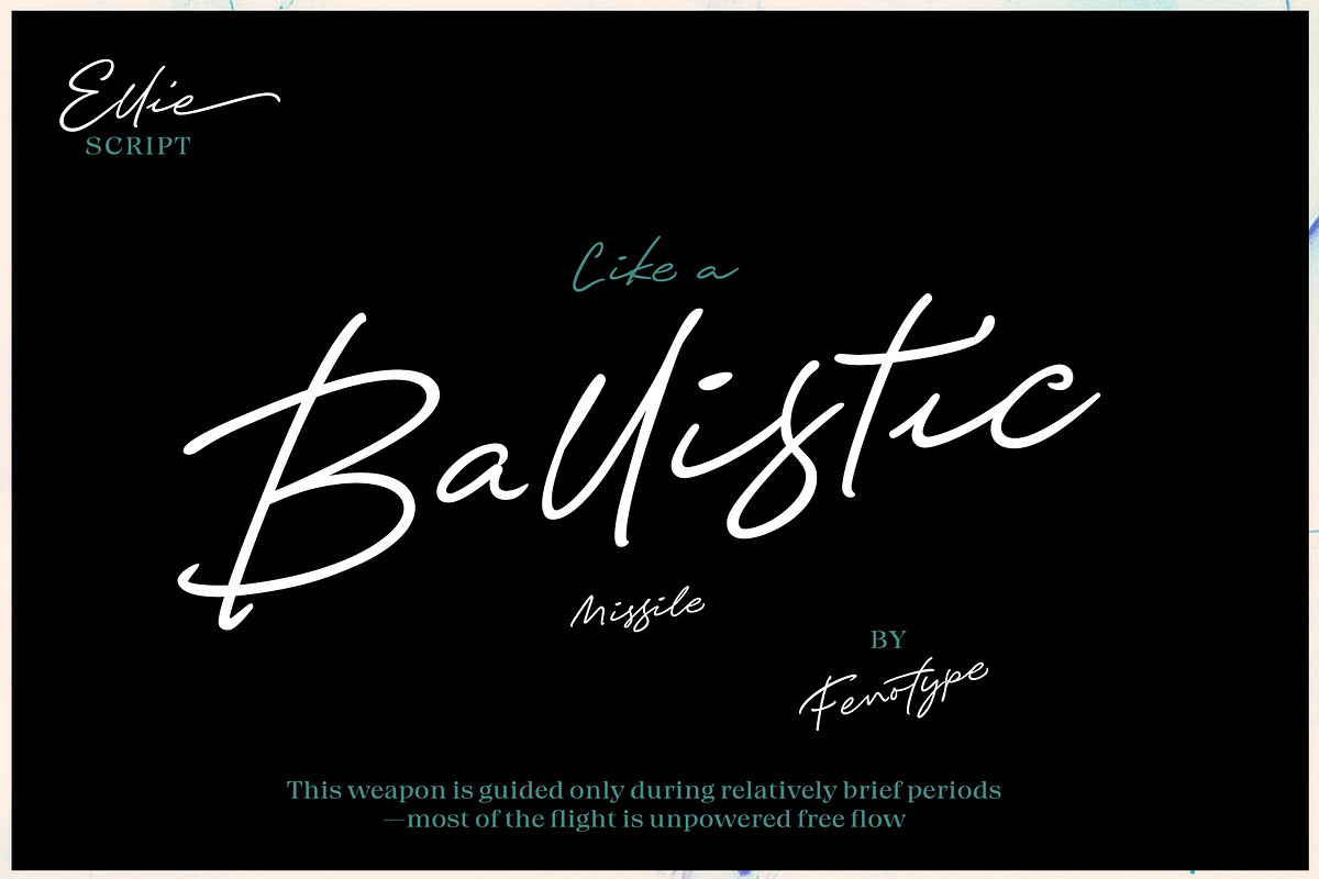 Ellie Script - handwriting style, a Script Font by Fenotype (Photo 6 of 14)
