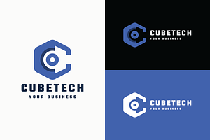 Modern Hexagon C Letter Tech Logo, a Branding & Logo Template by Design_Planet