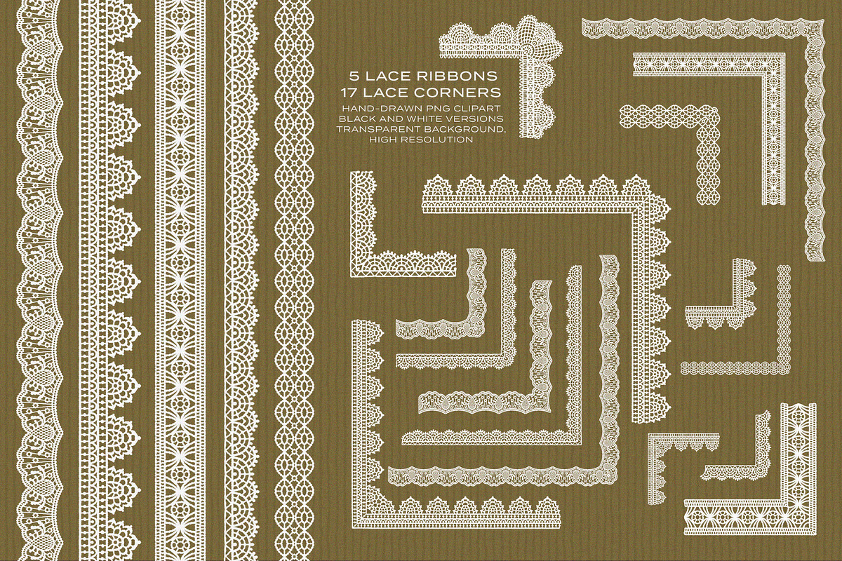 Lace & Grace Vol 2. Hand-Drawn Lace, an Object Graphic by AnMark (Photo 16 of 17)