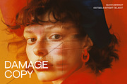 Damage Copy Photo Effect, a Layer Style Add-On by dokudokunomi (Thumbnail 1 of 4)