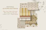 Natural Autumn background & pattern, a Pattern Graphic by Cozy pattern shop (Thumbnail 2 of 14)