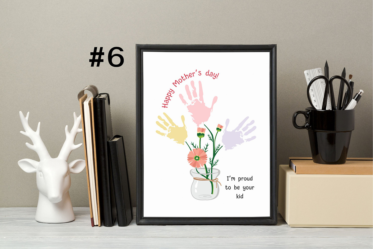 Mother's Day Flower Handprints Arts, a Templates & Theme by Adalin Shop (Photo 8 of 11)