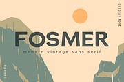 Fosmer - Modern Vintage Sans Serif, a Sans Serif Font by Zakazis (Thumbnail 1 of 12)