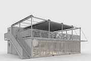 3D Model Container Cafe 15, an Architecture 3D Model by SR 3D Visual (Thumbnail 2 of 21)