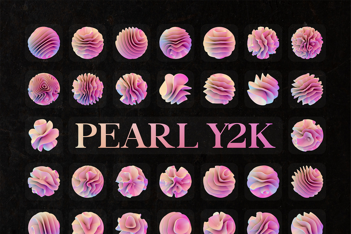 Pearl Y2K Abstract 3D PNG Shapes, an Object Graphic by stasylionet (Photo 10 of 10)