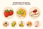 100 Food & Drink Icons, an Object Graphic by 44pixels (Thumbnail 3 of 9)