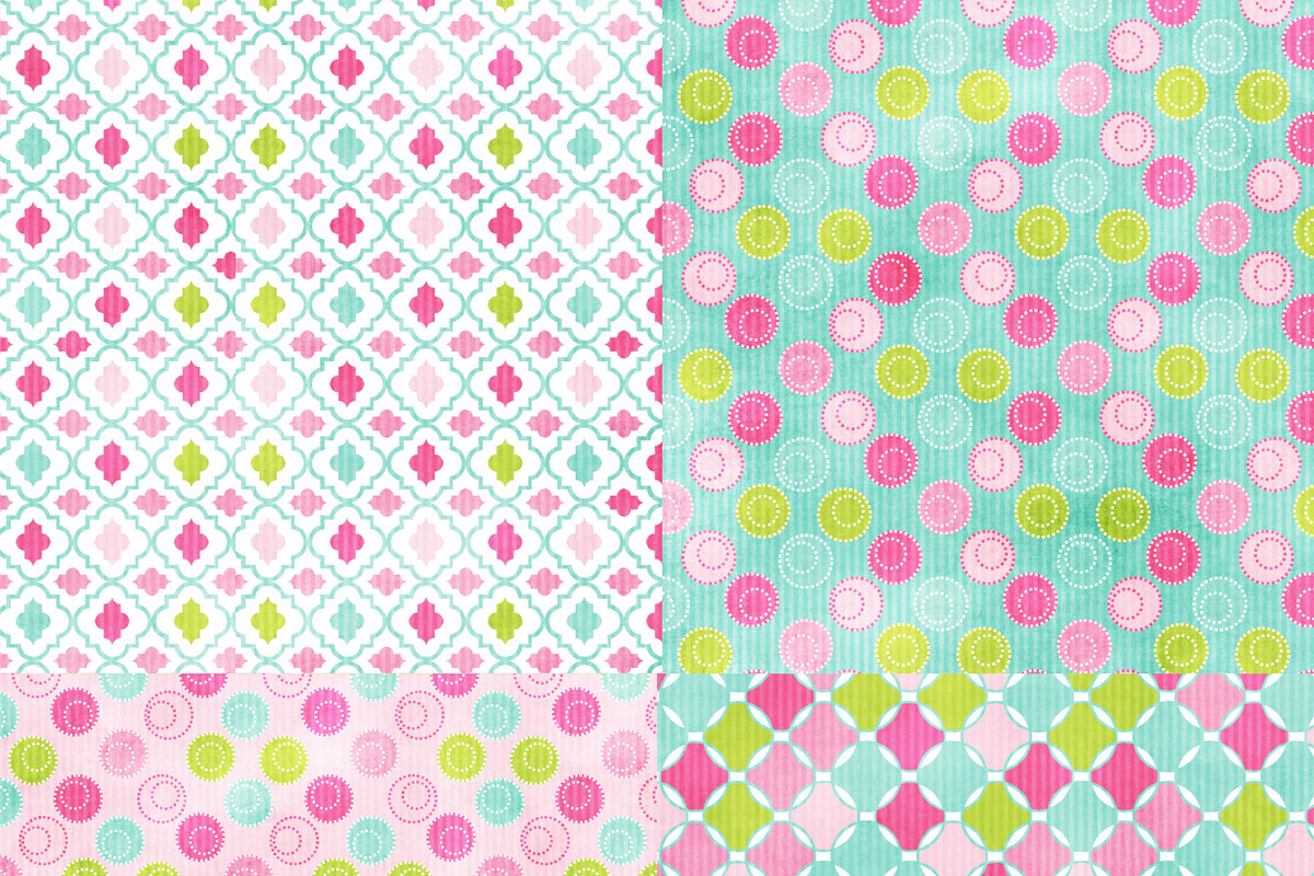 Cotton Candy: Mega Digital Paper preview 2