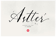 Astter, a Script Font by vuuuds (Thumbnail 1 of 5)