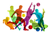 Sport poster silhouettes and objects, a Decorative Illustration by TAlex (Thumbnail 4 of 7)