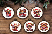 Cute Christmas moose. T-Shirt, PNG., an Animal Illustration by KENO Mascots (Thumbnail 5 of 8)