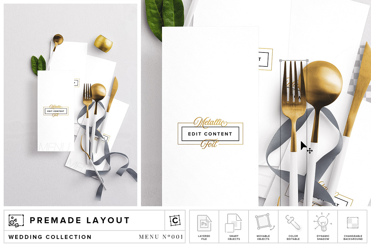 Menu / Program Mockup, a Print Template by Custom Scene (Photo 1 of 7)