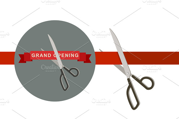 Grand Opening With Scissors