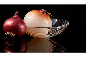 food whole onion isolated ai, a Food & Drink Photo by pikepicture