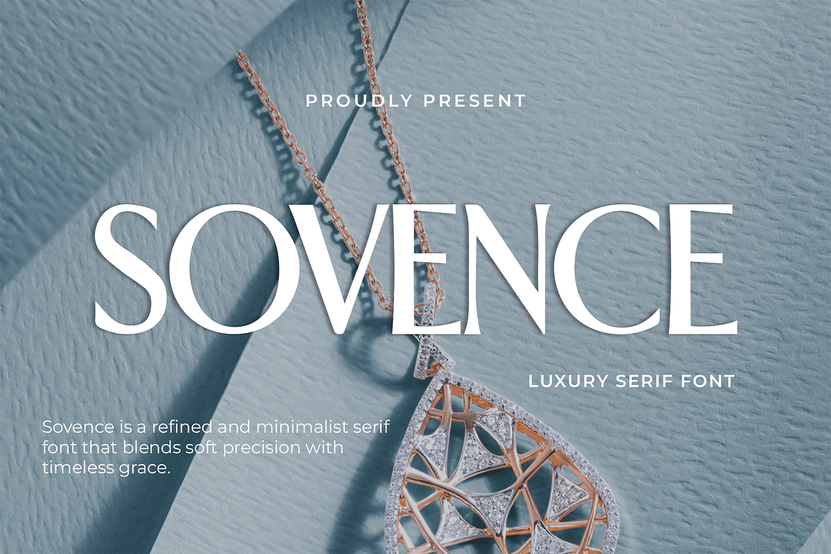 Sovence – A Luxury Serif Font, a Serif Font by overlaytemplates (Photo 1 of 5)