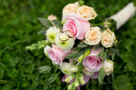 Pink pastel bouquet and rings, a Beauty & Fashion Photo by Wedphoto