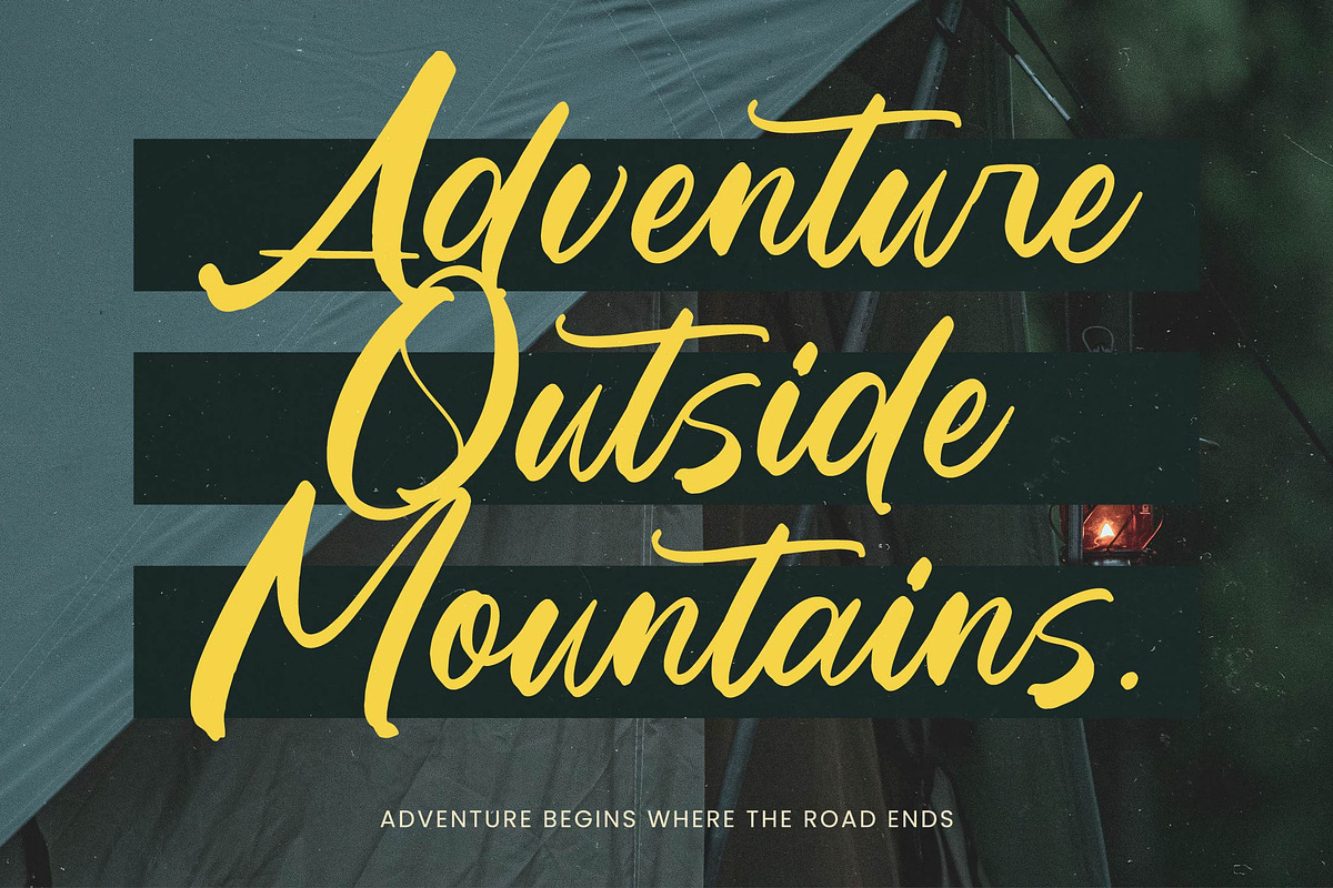 Matric Bunker Bold Brush Font, a Script Font by Letterena Studios Script (Photo 14 of 20)