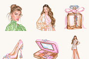 Girls Night Out Clipart Bundle, a Person Illustration by BusyDaydesign (Thumbnail 3 of 9)