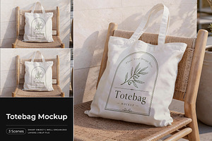 Totebag Mockup, a Merchandise Mockup by Pitchlook.Studio