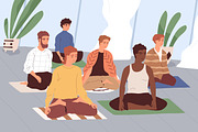 Meditation group retreat, an Education Illustration by Good Studio (Thumbnail 3 of 3)