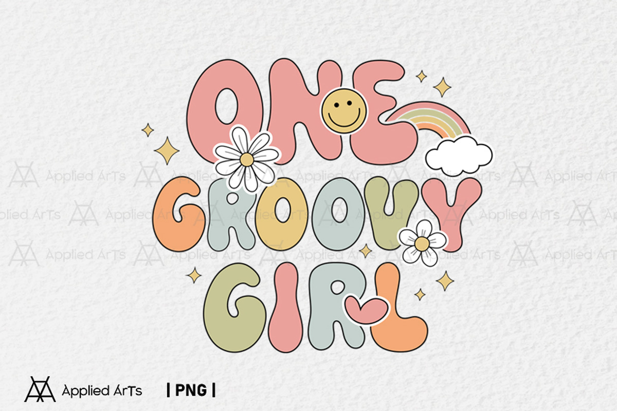 One Groovy Girl PNG - 1st Birthday, an Object Graphic by Applied Arts (Photo 1 of 5)