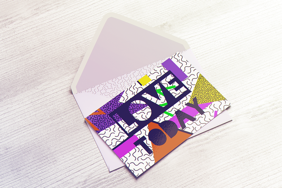 Postcard With Envelope MockUp, a Print Template by coloformia (Photo 4 of 10)