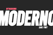Moderno Sans Font, a Sans Serif Font by Salt & Pepper Designs (Thumbnail 1 of 7)