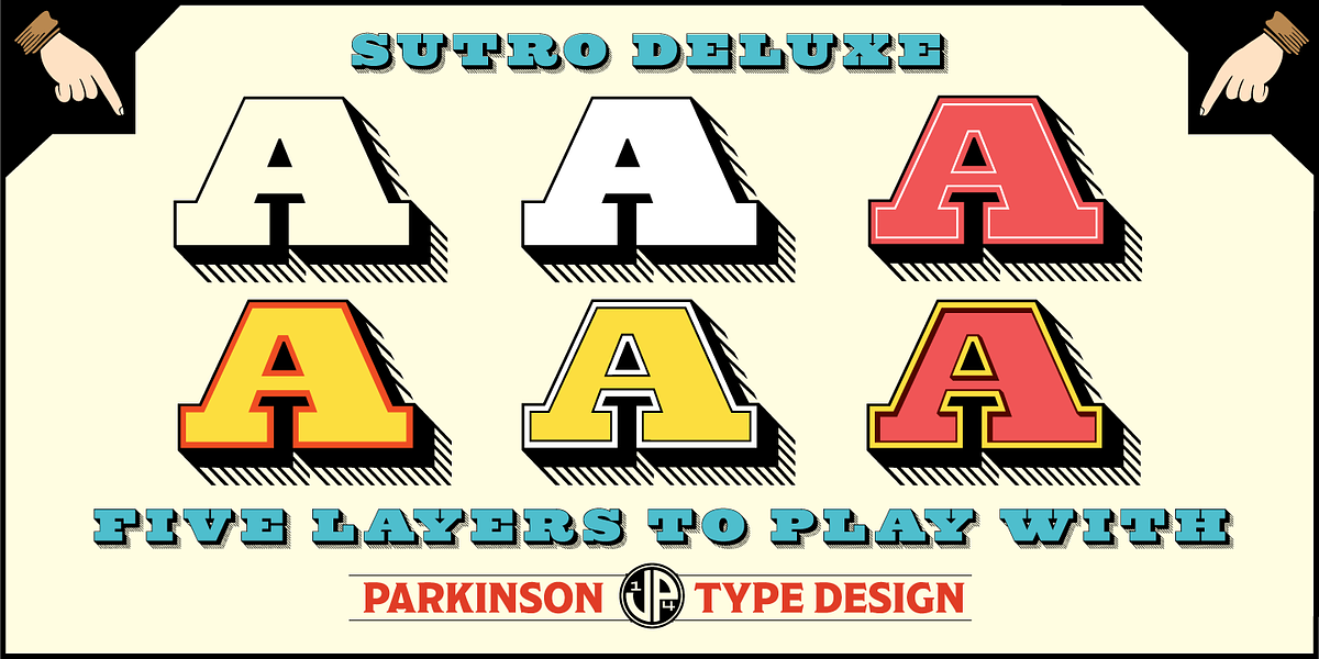 Sutro Deluxe, a Slab Serif Font by Parkinson Type Design (Photo 2 of 7)