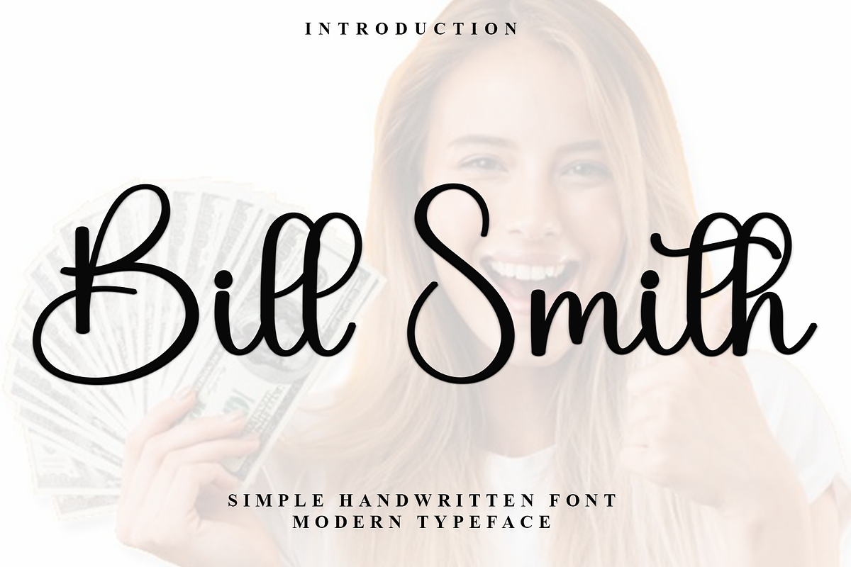 Bill Smith, a Handwritten Font by FreshTypeINK (Photo 1 of 7)