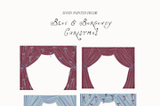 Hand-Painted Blue Burgundy Christmas, an Object Graphic by Lana Elanor (Thumbnail 15 of 24)