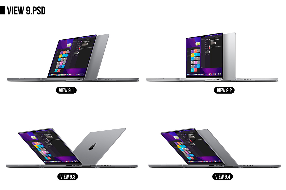 Apple Macbook Pro 14 (2021) MockUp, a Mac Mockup by Alex_Yanko (Photo 10 of 19)