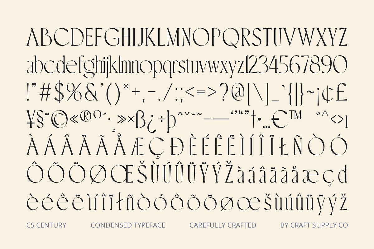 CS Century – Modern Font, a Serif Font by Craft Supply Co. (Photo 8 of 8)