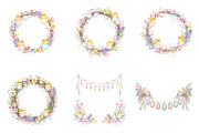 Watercolor Easter Frame Clipart, an Illustration by GatewayDesign (Thumbnail 3 of 3)
