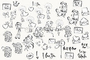 Valentine's Day Clipart Doodle Icons, an Outline Icon by KaramfilaS (Thumbnail 3 of 6)