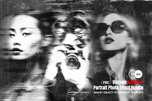 Retro Halftone Photo Effect Bundle by  in Brushes & More
