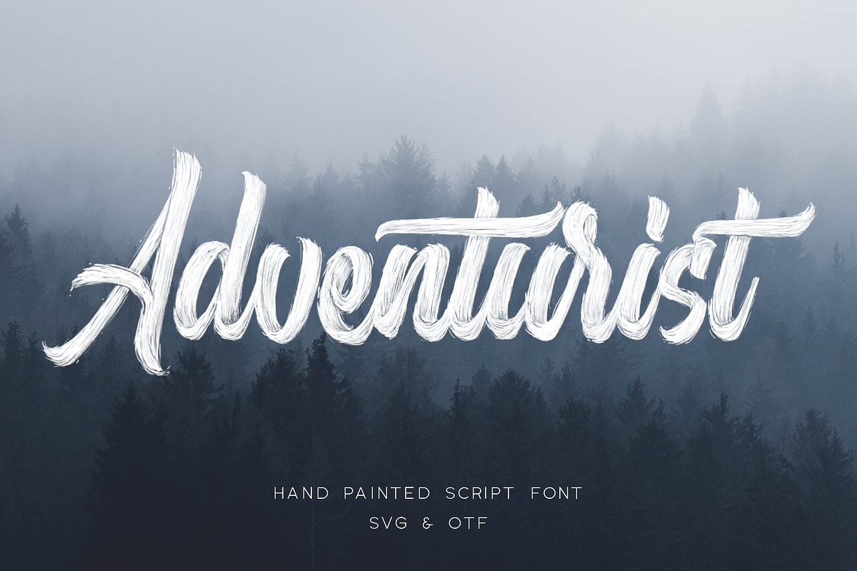 Adventurist - SVG Script Font, a Script Font by Surplus Type Co (Photo 1 of 11)